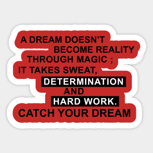 Catch your dream Sticker